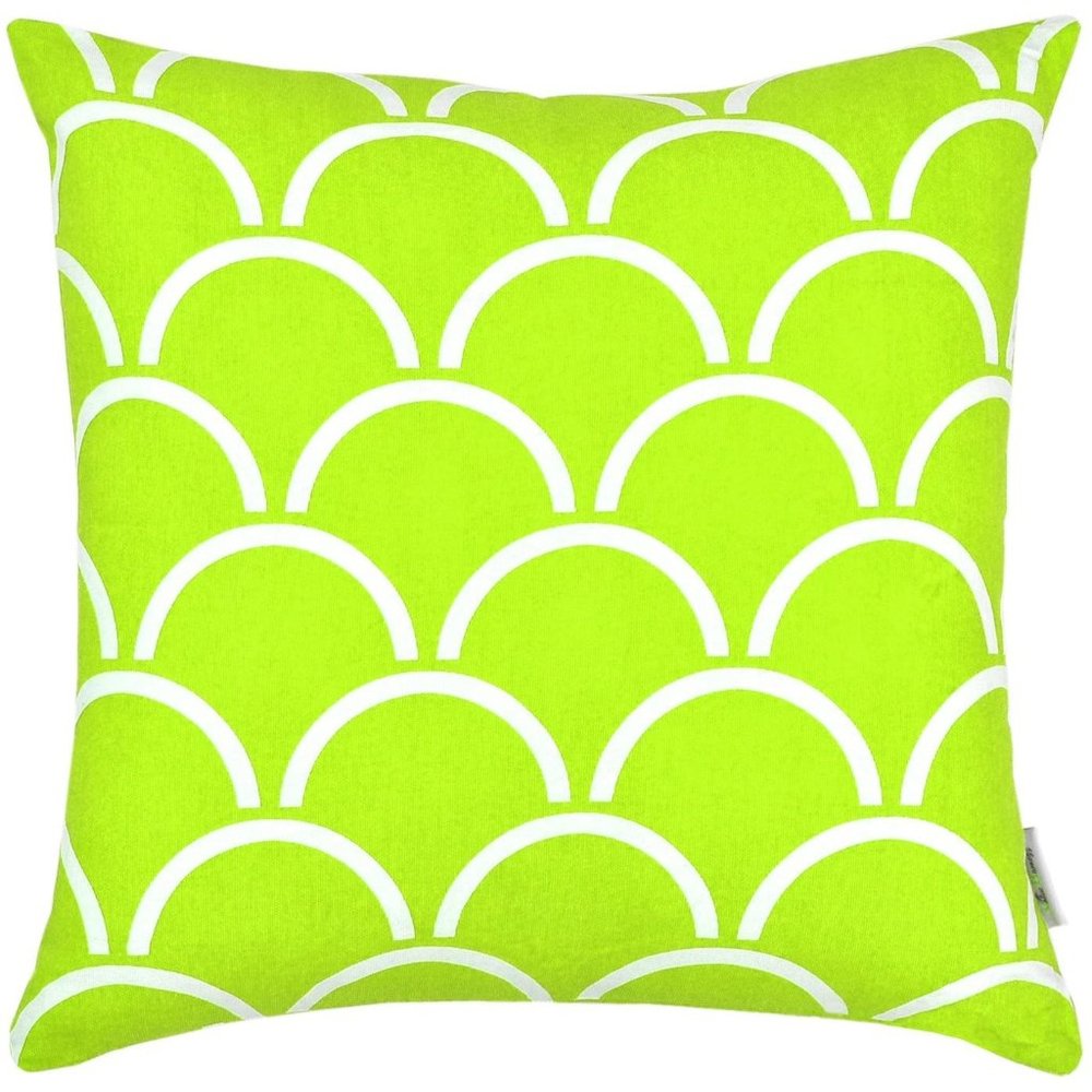 Set of 2 Bow Print Cotton Canvas Accent Decorative Throw Pillow Covers Cushion C